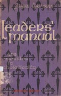 Leaders Manual for Cursillos in Christianity