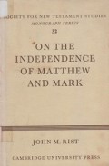 On the Independence of Matthew and Mark
