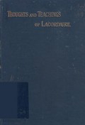 Thoughts and Teachings of Lacordaire